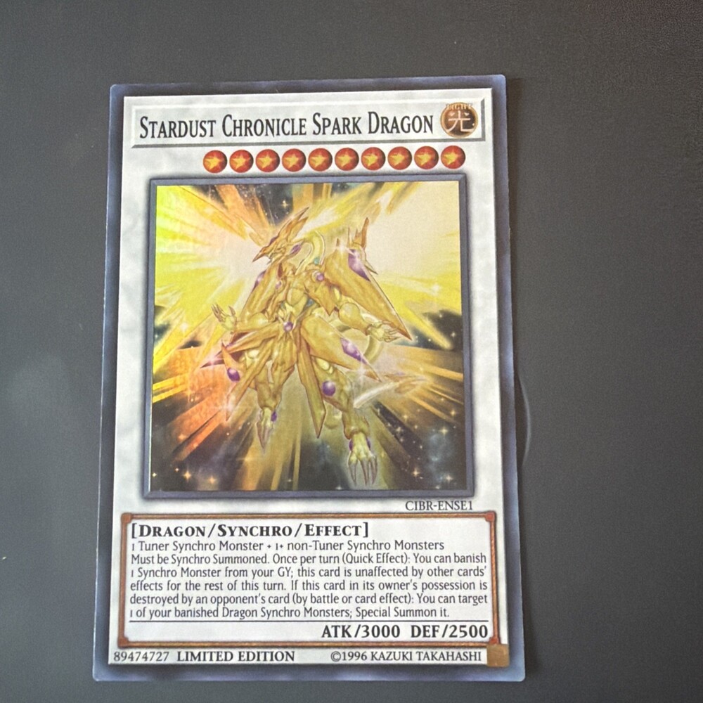 Yugioh Stardust Chronicle Spark Dragon YF09-EN001 Ultra Rare Limited Ed NM